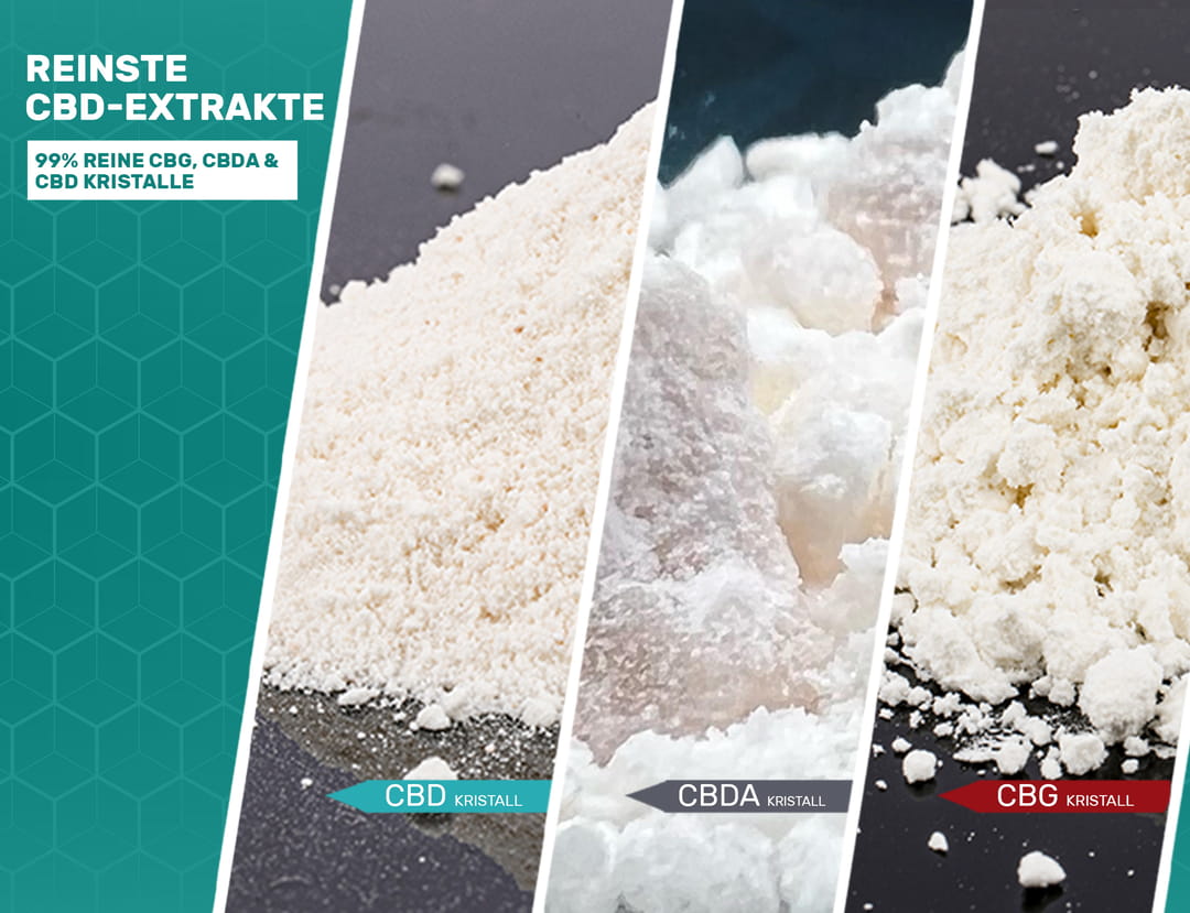 Vielfalt der reinsten Cannabisextrakte