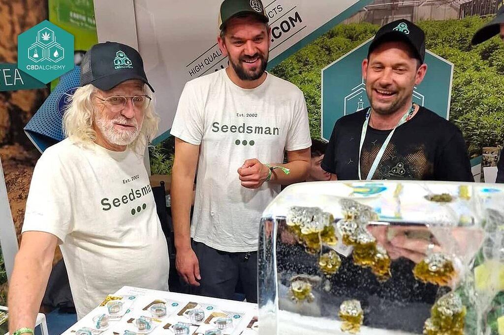 Jorge Cervantes at our CBD Alchemy booth at Spannabis 2023.