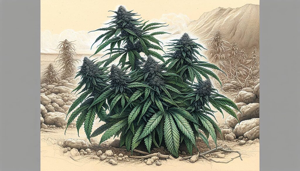 Drawing of Amnesia plants with high production and resistance