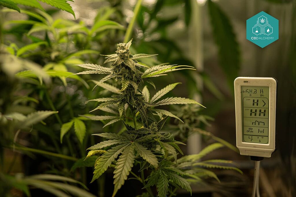 Selección meticulosa en CBD Alchemy: solo cogollos de interior de la más alta calidad.