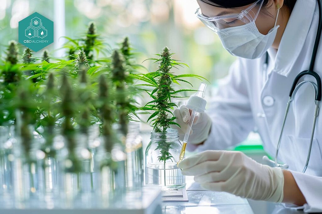 Productos de CBD con certificación de pureza.