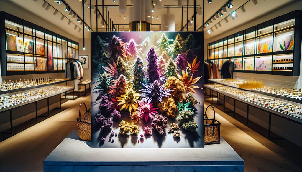 Exclusive products in our marijuana store in Madrid.