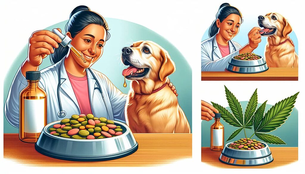 Administering CBD oil to a dog
