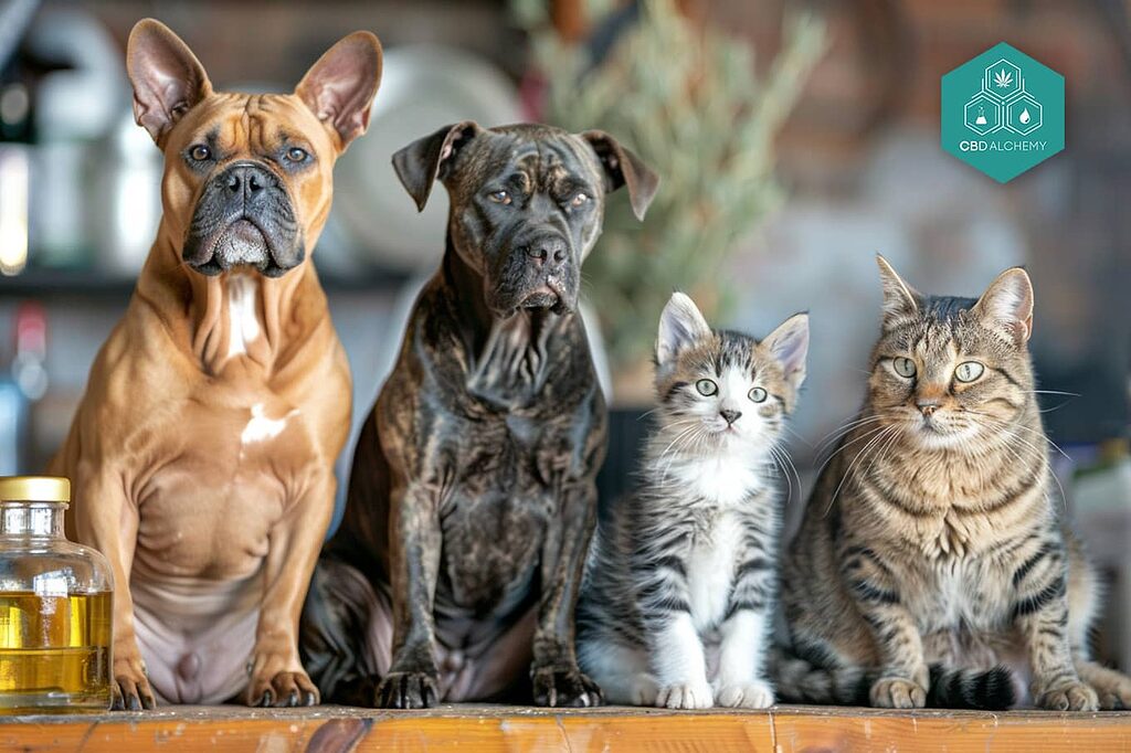 CBD oil for dogs: specific formulations for pets.