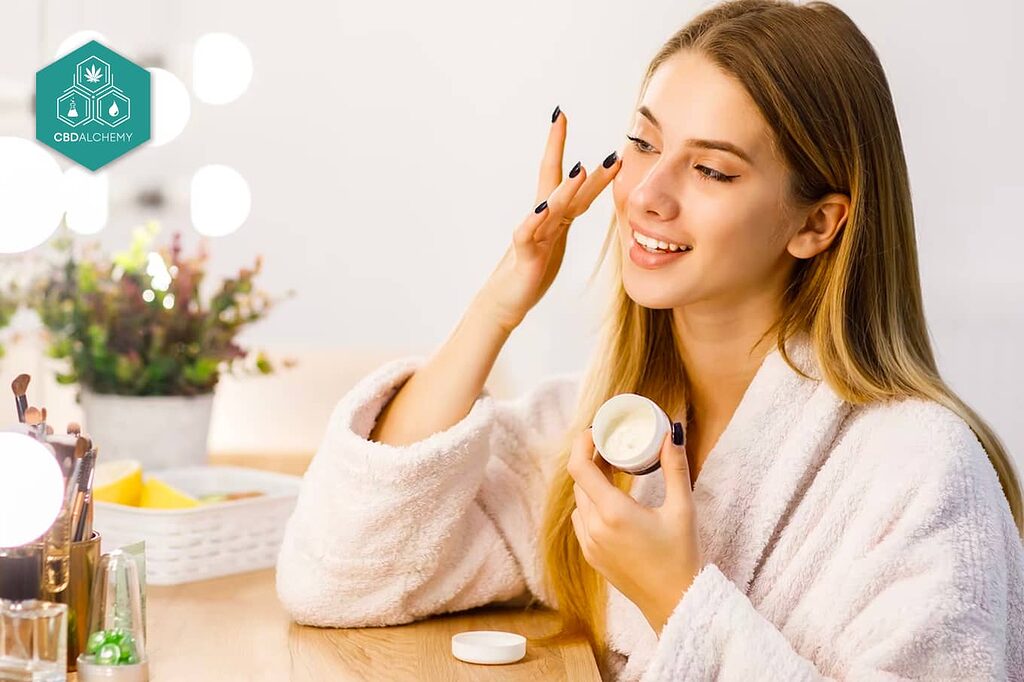 Advanced formula of cbd cream for skin care.