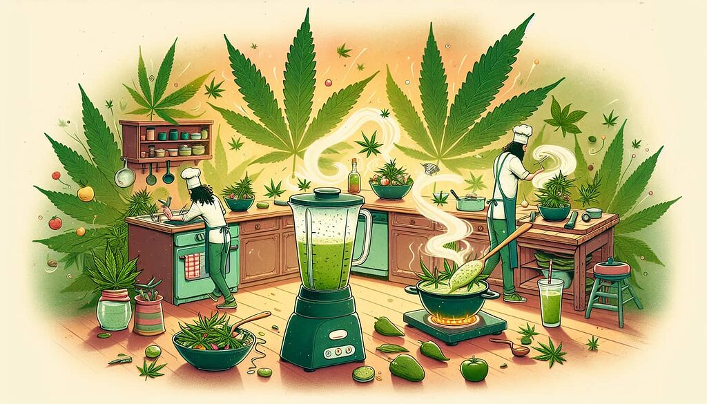 Cuisiner sainement avec des feuilles de chanvre