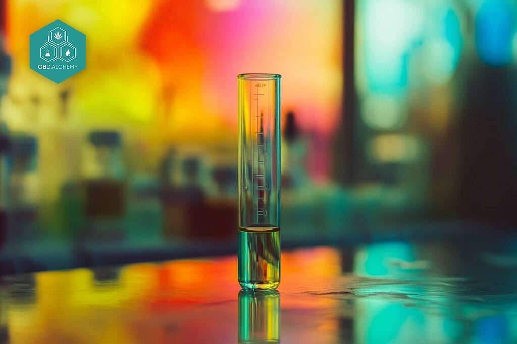 Chromatogram showing terpene profile in cannabis extract.
