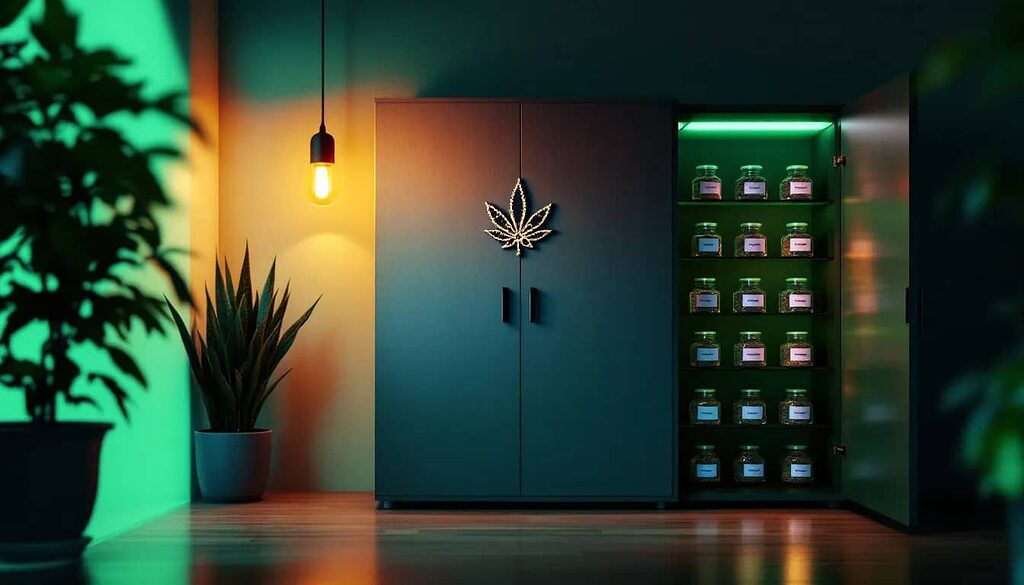 Cannabis seed preservation, showing proper storage.