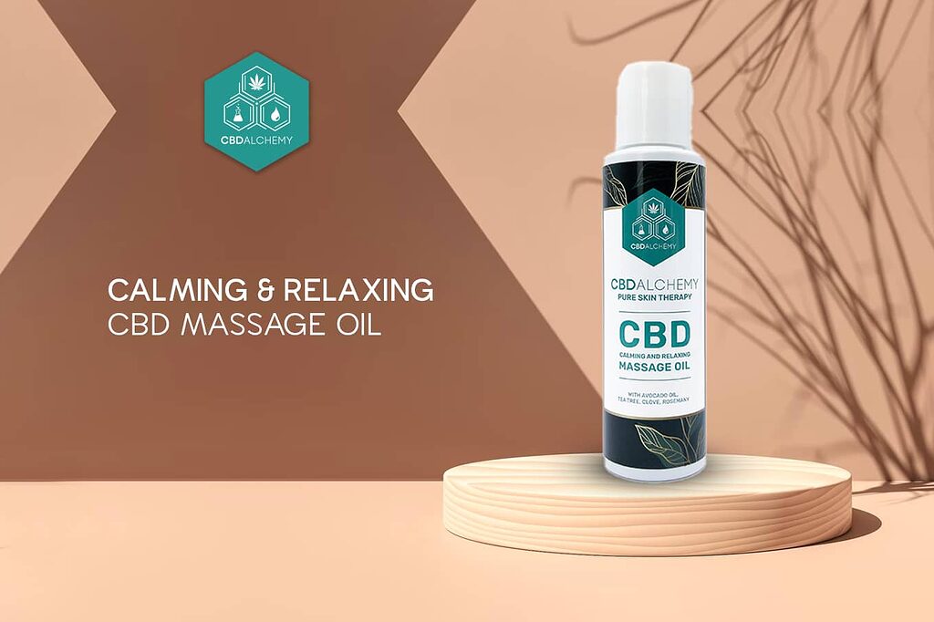 Cheap CBD in oil for massage, relieves muscle and joint pain with topical application.