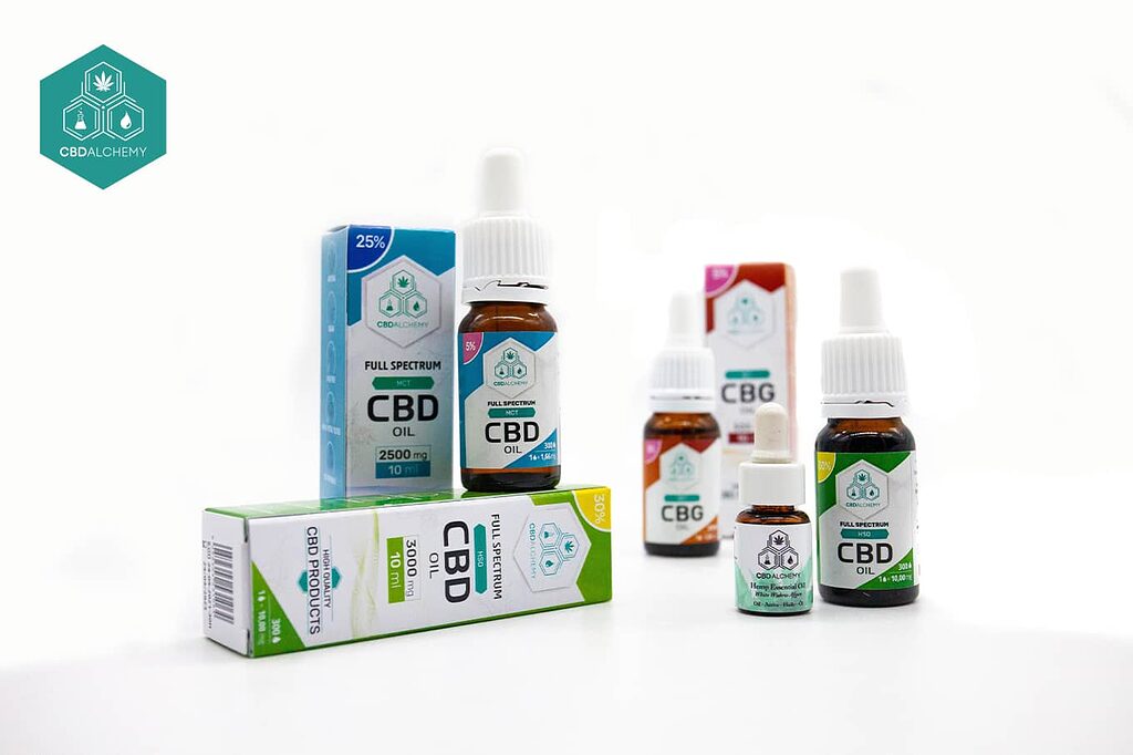 Find cheap CBD in drops with different percentages of concentration.