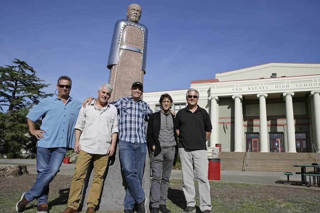 The Louis Pasteur statue at San Rafael High School, the meeting point where the Waldos would gather at 4:20 PM to begin their search.