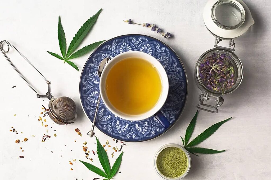 Hemp tea compress for external use.