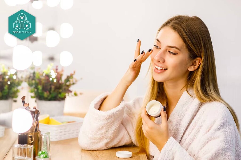 The diverse range of CBD Alchemy skincare products.