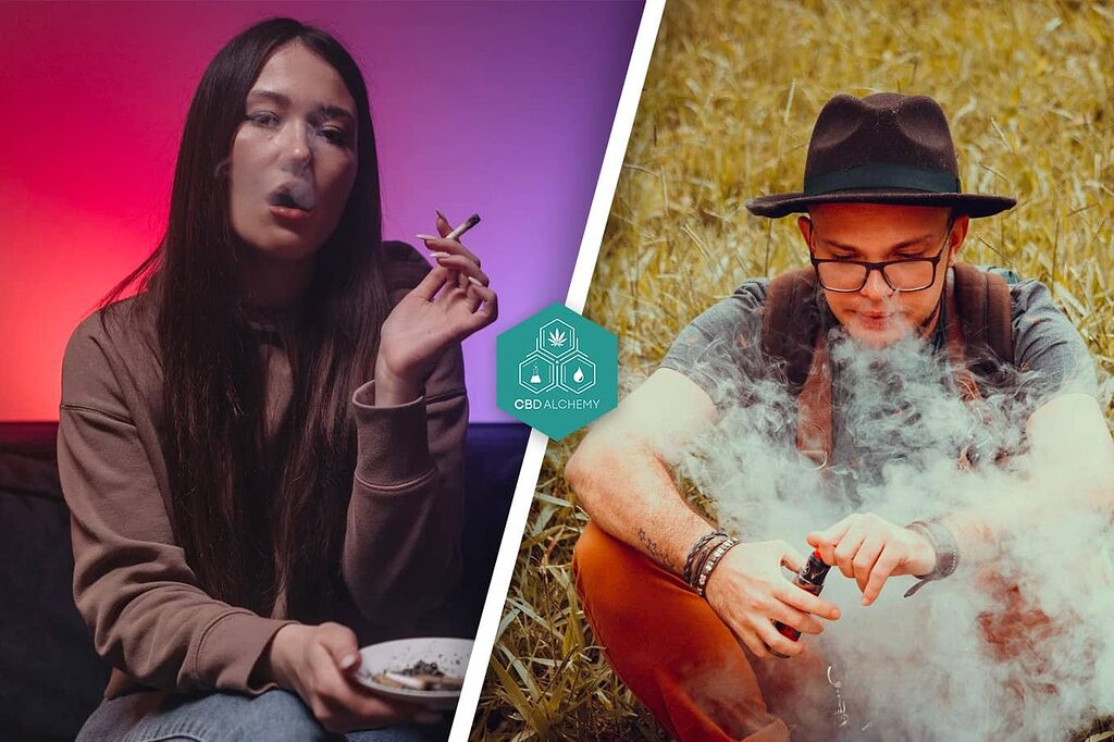 Various ways of comsuming CBD flowers.