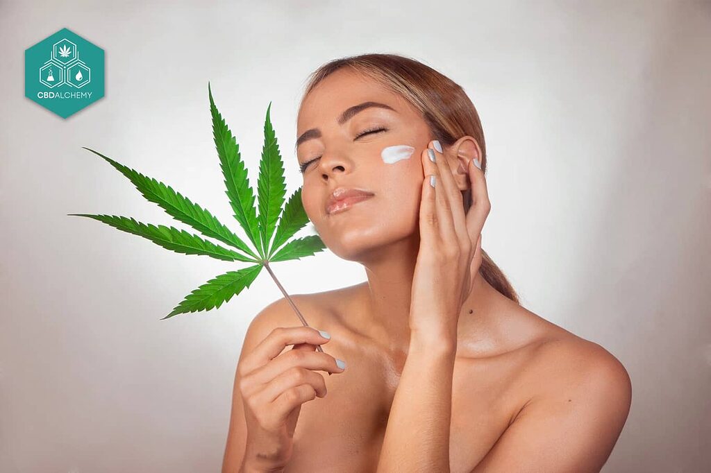 CBD-powered skin transformation.