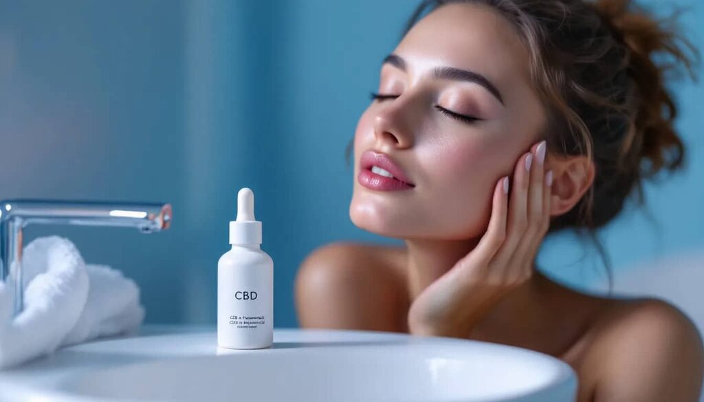 CBD Alchemy's signature anti-aging serum in action.