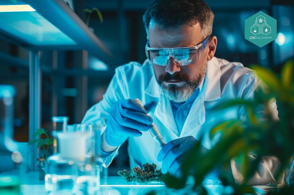 Quality assurance testing for hemp extracts purity.